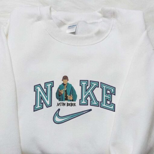 Nike x Justin Bieber Embroidered Shirt Celebrity Embroidered Shirt Nike Inspired Embroidered Shirt