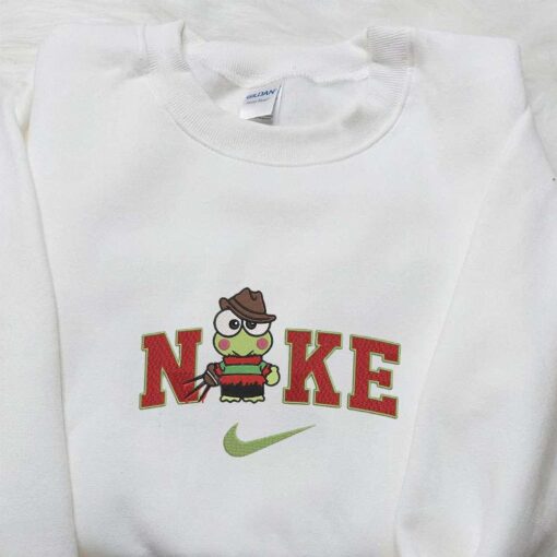 Nike x Keroppi Freddy Krueger Embroidered Hoodie Custom Nike Embroidered