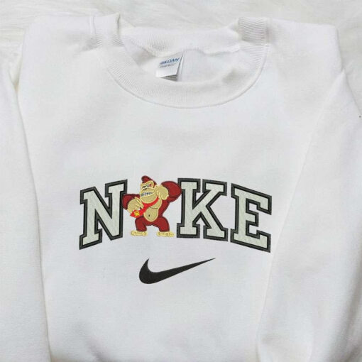 Nike x Kingkong Embroidered Shirt Movie Embroidered Shirt Nike Inspired Embroidered Shirt