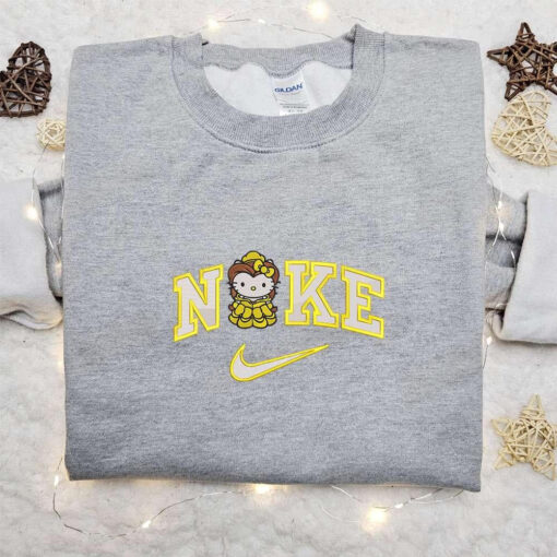 Nike x Kitty Belle Embroidered Shirt Hello Kitty Disney Embroidered Shirt Nike Inspired Embroidered Shirt