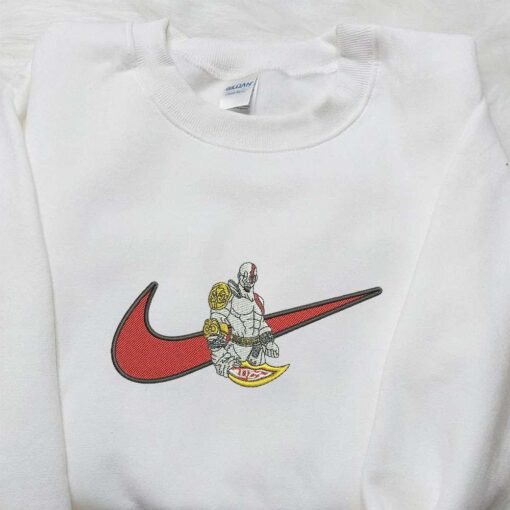 Nike x Kratos Embroidered Shirt God of War Embroidered Shirt Movie Embroidered Shirt
