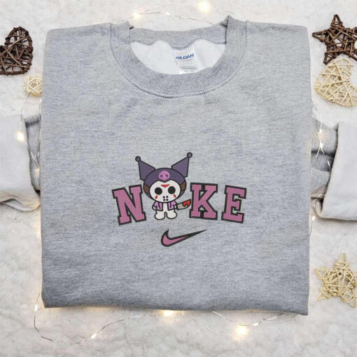 Nike x Kuromi Jason Voorhees Embroidered Hoodie Custom Nike Embroidered Sweatshirt Best Gifts for Family