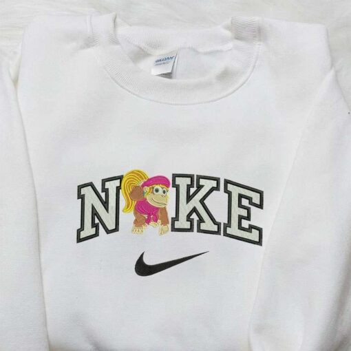 Nike x Lady Kong Embroidered Shirt Movie Embroidered Shirt Nike Inspired Embroidered Shirt