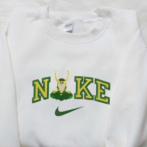 Nike x Loki Embroidered Shirt Marvel Embroidered Shirt Nike Inspired Embroidered Shirt 1