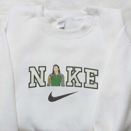 Nike x Loki Embroidered Shirt Marvel Embroidered Shirt Nike Inspired Embroidered Shirt