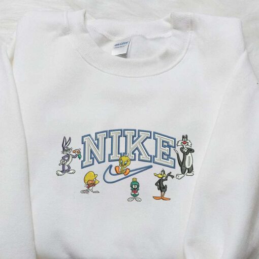 Nike x Looney Tunes Embroidered Shirt Cartoon Embroidered Shirt Nike Inspired Embroidered Shirt