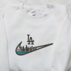 Nike x Los Angles City Embroidered Shirt Nature Embroidered Shirt Nike Inspired Embroidered Shirt