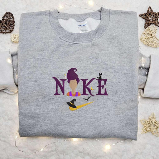 Nike x Mary Sanderson Embroidered T shirt Hocus Pocus Movie Embroidered T shirt Nike Inspired Embroidered T shirt