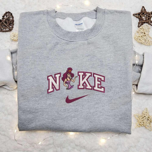 Nike x Megara Embroidered Shirt Disney Hercules Cartoon Embroidered Hoodie Best Gift Ideas