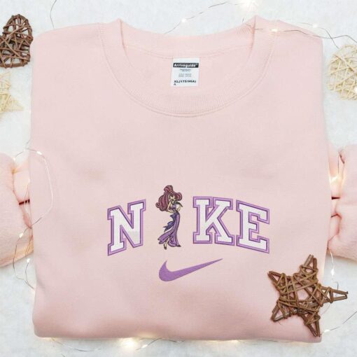 Nike x Megara Embroidered Shirt Disney Hercules Embroidered Hoodie Best Gift Ideas