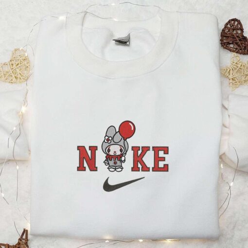Nike x Melody IT Embroidered Sweatshirt Nike Inspired Embroidered Hoodie Funny Cute Embroidered Shirt
