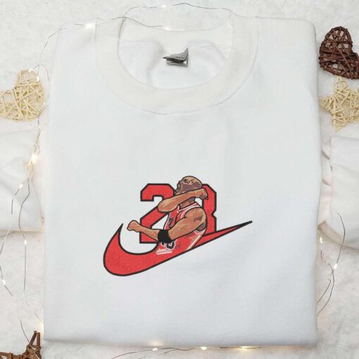 Nike x Michael Jordan Embroidered T shirt Celebrity Embroidered T shirt NBA Sports Embroidered T shirt