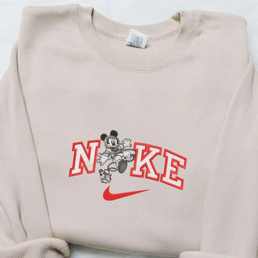 Nike x Mickey Astronaut Embroidered Shirt Disney Characters Embroidered Hoodie Best Gift Ideas
