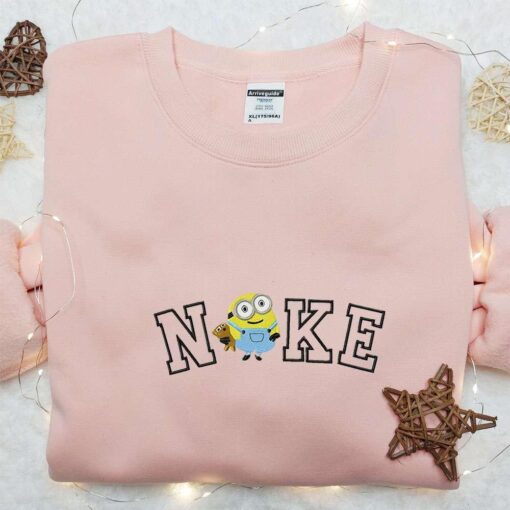 Nike x Minion Teddy Bear Embroidered Sweatshirt Movie Character Embroidered Shirt Best Birthday Gifts