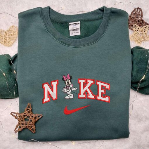 Nike x Minnie Astronaut Embroidered Shirt Disney Characters Embroidered Hoodie Best Gift Ideas