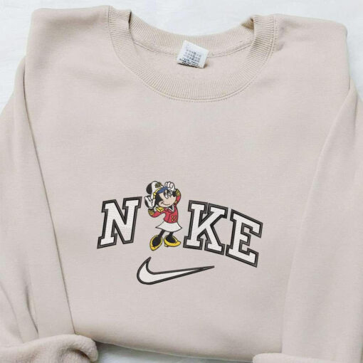 Nike x Minnie Mouse Cruise Embroidered Shirt Disney Characters Embroidered Hoodie Best Gift Ideas