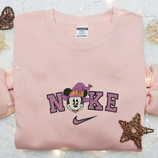 Nike x Minnie Mouse Halloween Embroidered Shirt Disney Halloween Embroidered Shirt Nike Inspired Embroidered Shirt