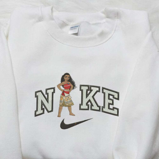 Nike x Moana Embroidered Shirt Moana Walt Disney Embroidered Shirt Nike Inspired Embroidered Shirt