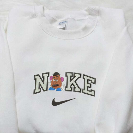Nike x MrPotato Embroidered Sweatshirt Beauty and The Beast Disney Embroidered Shirt Best Gift Ideas