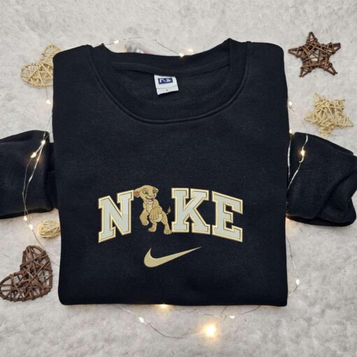 Nike x Nala Cartoon Embroidered Sweatshirt Walt Disney Characters Embroidered Shirt Best Birthday Gift Ideas for Family