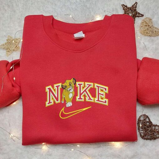 Nike x Nala Smile Embroidered Shirt Disney Lion King Day Embroidered Hoodie Best Gift Ideas