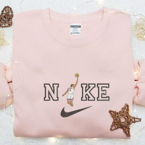 Nike x NBA Player Embroidered Shirt NBA Sports Embroidered Shirt Custom Nike Embroidered Shirt