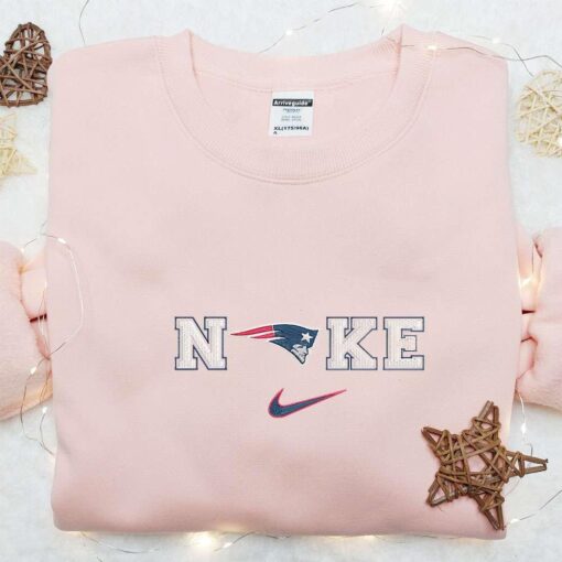 Nike x New England Patriots Embroidered Hoodie Sports Embroidered Hoodie Nike Inspired Embroidered Hoodie