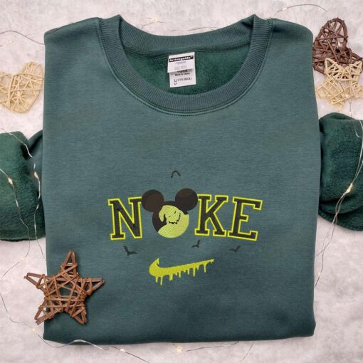 Nike x Oogie Boogie Mickey Head Embroidered Shirt  Inspired Embroidered T shirt