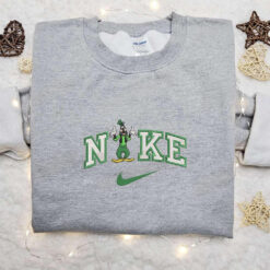 Nike x Patrick Balloon Goofy Embroidered Sweatshirt Disney Characters Embroidered Sweatshirt St Patricks Day Embroidered Sweatshirt