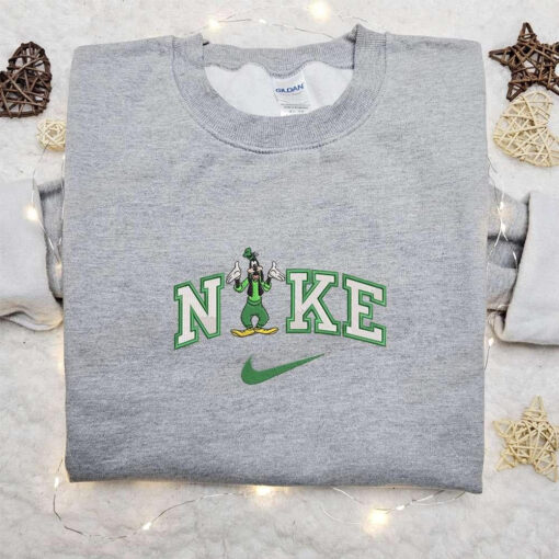 Nike x Patrick Balloon Goofy Embroidered Sweatshirt Disney Characters Embroidered Sweatshirt St Patricks Day Embroidered Sweatshirt