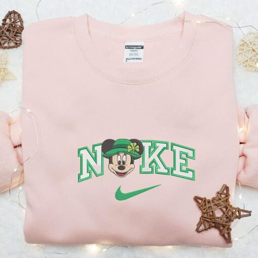 Nike x Patrick Minnie Embroidered T shirt Disney Characters Embroidered T shirt St Patricks Day Embroidered T shirt