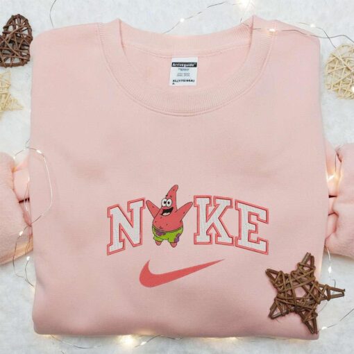 Nike x Patrick Star Embroidered Sweatshirt SpongeBob SquarePants Disney Embroidered Shirt Best Gift Ideas