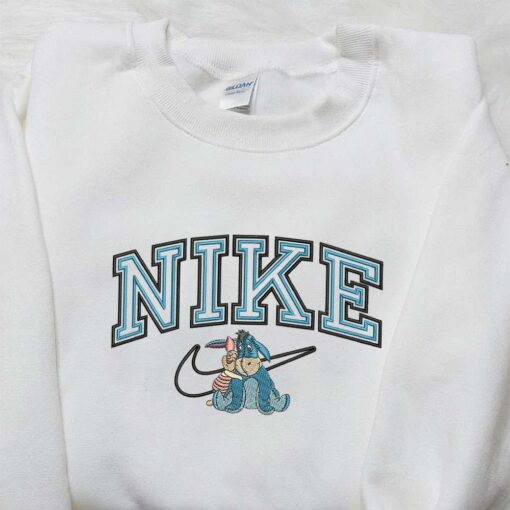 Nike x Piglet and Eeyore Embroidered Shirt Winnie the Pooh Embroidered Shirt Disney Embroidered Shirt