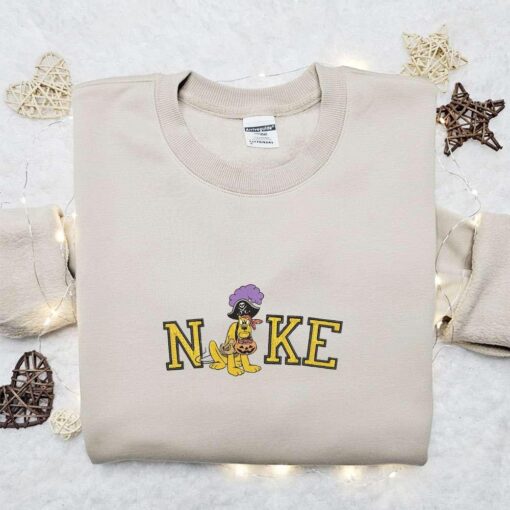 Nike x Pluto Pirate Pumpkin Embroidered Sweatshirt Walt Disney Characters Embroidered Shirt Best Halloween Gift Ideas
