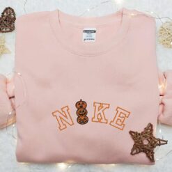 Nike x Pumpkin Horror Embroidered Sweatshirt Nike Inspired Embroidered Shirt Best Halloween Gift Ideas