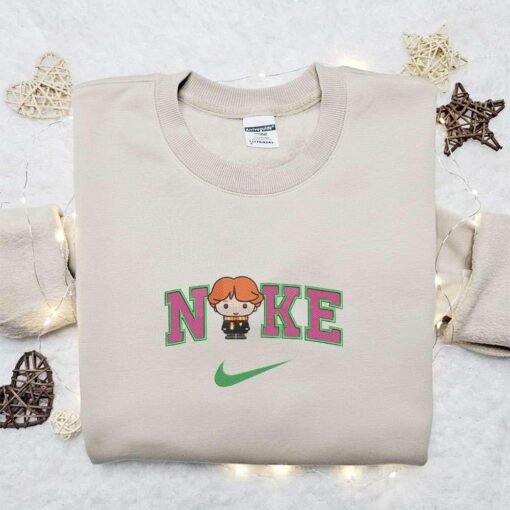 Nike x Ron Weasley Embroidered T shirt Harry Potter Movie Embroidered Sweatshirt Nike Inspired Embroidered Sweatshirt