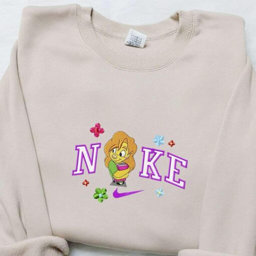Nike x Roxanne Embroidered Shirt A Goofy Movie Characters Embroidered Sweatshirt Nike Inspired Embroidered Hoodie