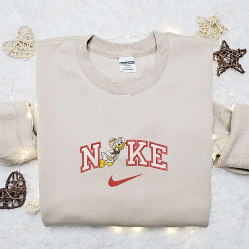 Nike x Safari Donald Embroidered T shirt Disney Characters Embroidered Shirt Nike Inspired Embroidered Shirt