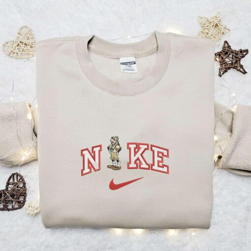 Nike x Safari Goofy Embroidered Sweatshirt Disney Characters Embroidered Shirt Nike Inspired Embroidered Hoodie