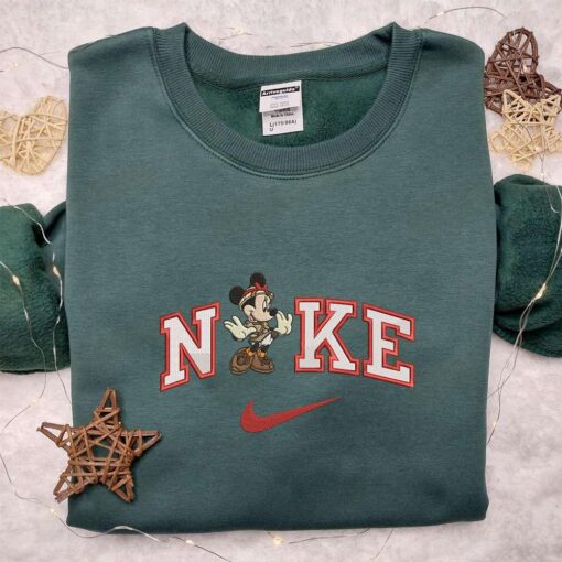 Nike x Safari Minnie Embroidered T shirt Disney Characters Embroidered Shirt Nike Inspired Embroidered Hoodie