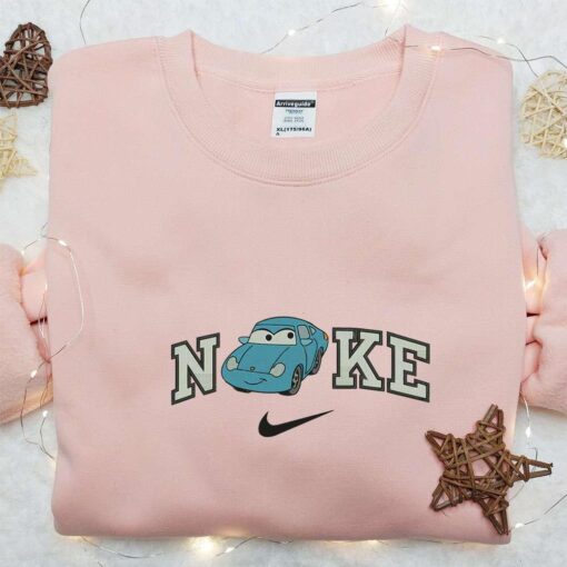 Nike x Sally Carrera Cars Disney Embroidered T shirt Disney Cartoon Embroidered Sweatshirt Nike Inspired Embroidered Hoodie