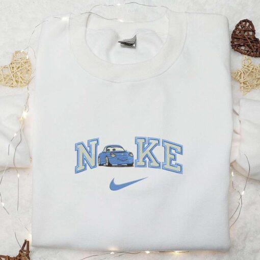 Nike x Sally Cars Embroidered Hoodie Disney Pixar Cars Embroidered Shirt Nike Inspired Embroidered T shirt