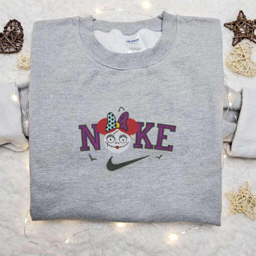 Nike x Sally Head Halloween Embroidered Sweatshirt Horror Movie Halloween Embroidered Shirt Best Halloween Gift Ideas