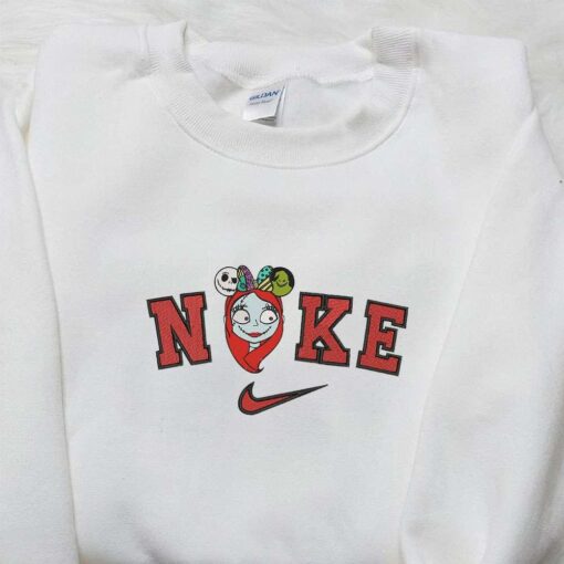 Nike x Sally Minnie Mouse Ears Embroidered Shirt Disney Halloween Embroidered Shirt Nike Inspired Embroidered Shirt