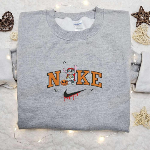 Nike x Sally Stitch Halloween Embroidered Sweatshirt Horror Movie Halloween Embroidered Shirt Best Halloween Gift Ideas
