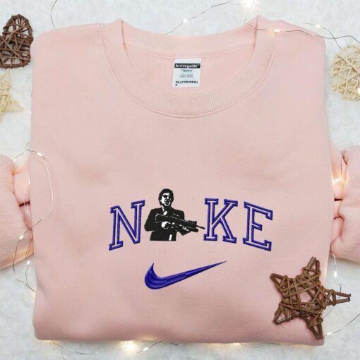 Nike x Scarface Embroidered Sweatshirt Scarface Movie Embroidered Shirt Best Gift Ideas For All Occasions
