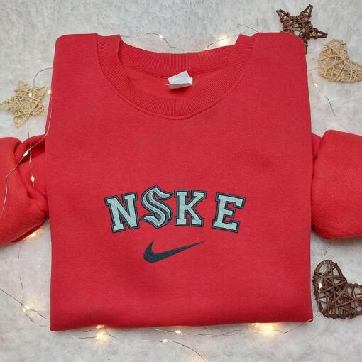 Nike x Seattle Kraken Embroidered Shirt Sports Embroidered Shirt Custom Nike Embroidered Shirt