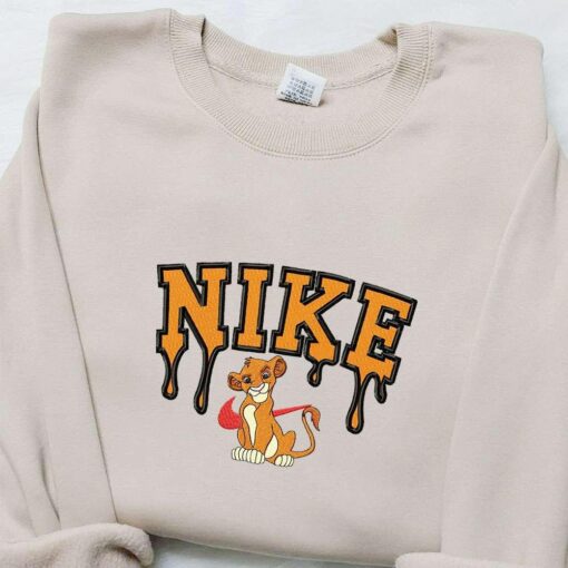 Nike x Simba Embroidered Shirt Nike Inspired Embroidered T shirt Best Gift Ideas for Family