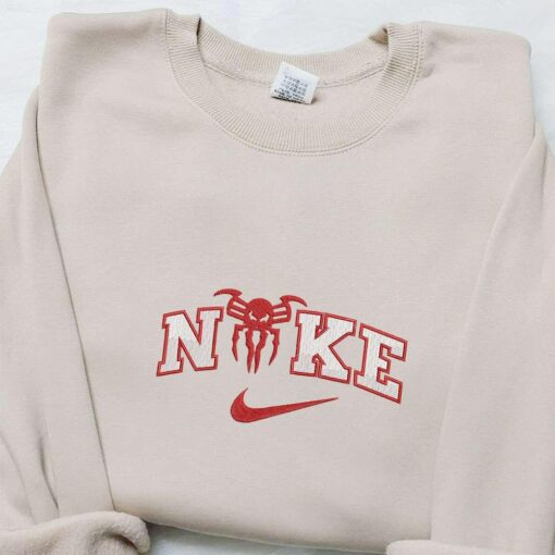 Nike x Spider Embroidered Sweatshirt Marvel and DC Comics Embroidered Shirt The Best Gift