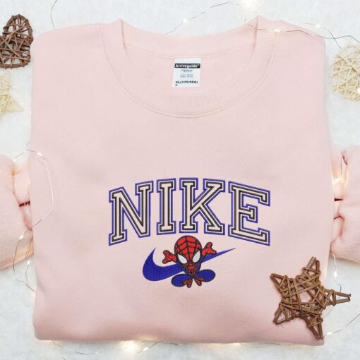 Nike x Spider Man Gwen Couple Embroiderd Hoodie Marvel Movie Embroidered Hoodie Nike Inspired Embroidered Hoodie